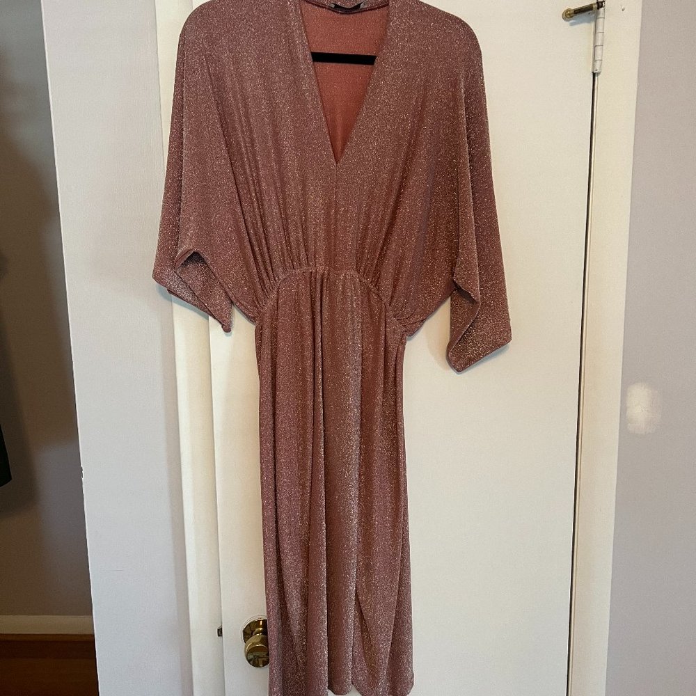 Dress Forum Roolee Pink Sparkly Dress Size M New